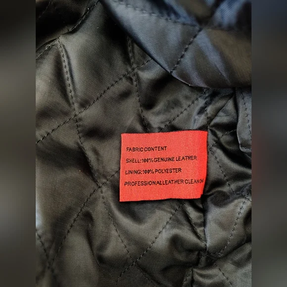 Juliano Celini Men's Black Leather Jacket Size XL